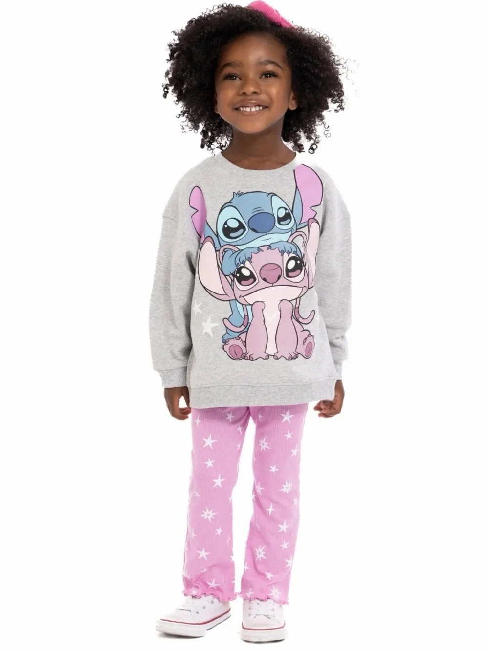 Stitch Toddler Girls Graphic Crewneck Sweatshirt and Flare Leggings Set  2 Piece